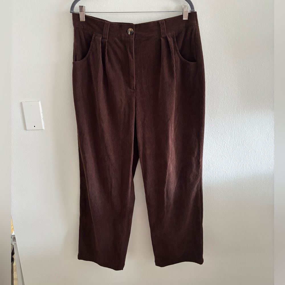 Halara Mid Rise Corduroy Pants- 1X